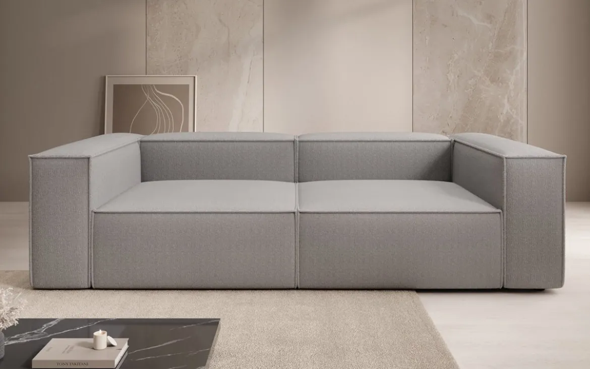 Designer Sofa Lesley 3 Sitzer in Bouclé
