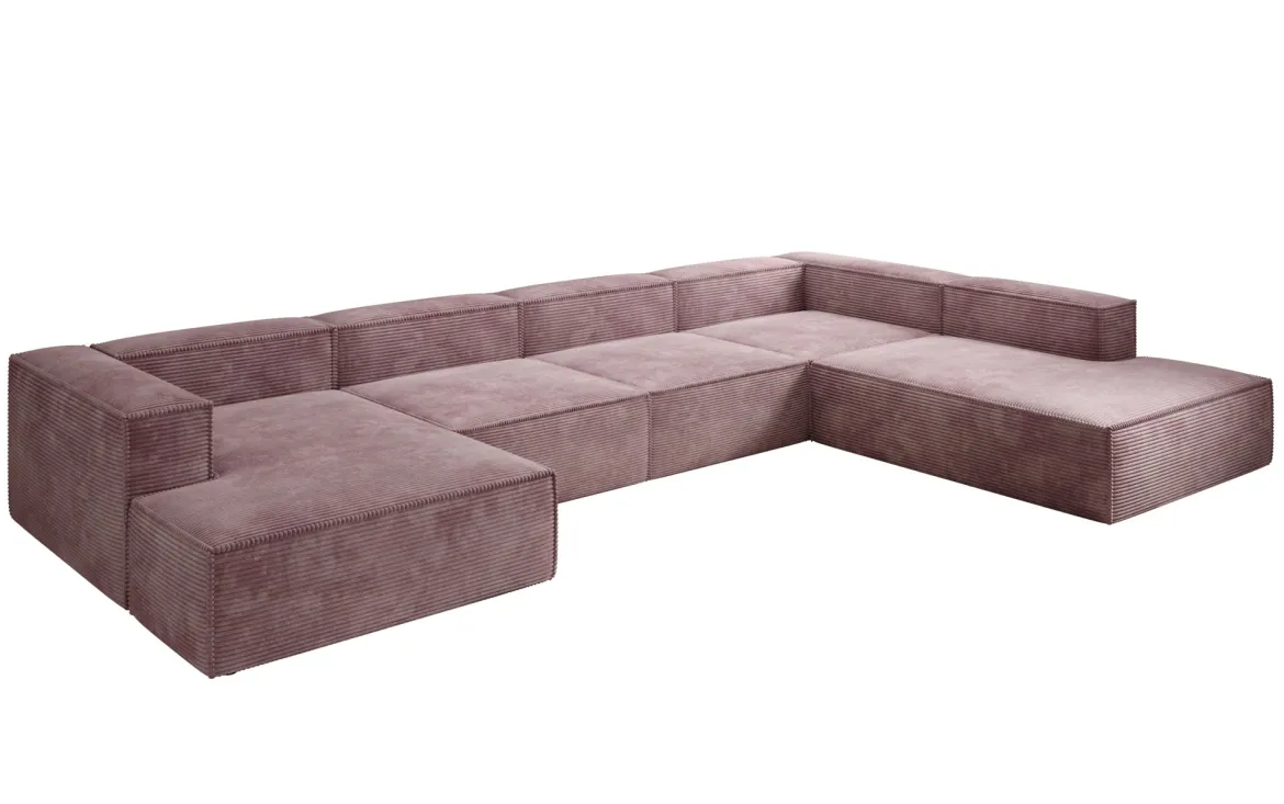 Designer Sofa Lesley U XXL in Cord
