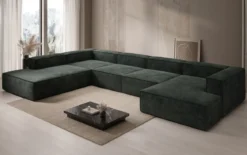 Designer Sofa Lesley U XXL in Cord