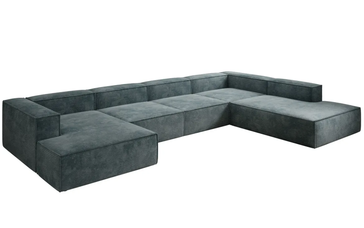 Designer Sofa Lesley U XXL in Cord