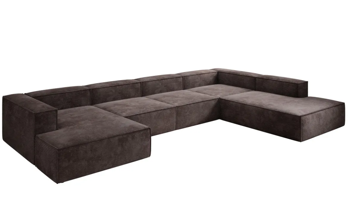 Designer Sofa Lesley U XXL in Cord