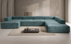 Designer Sofa Lesley U XXL in Cord