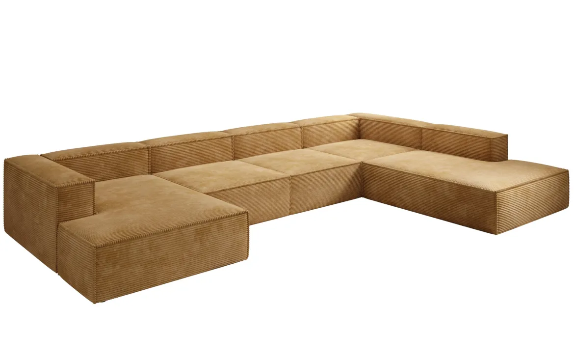 Designer Sofa Lesley U XXL in Cord