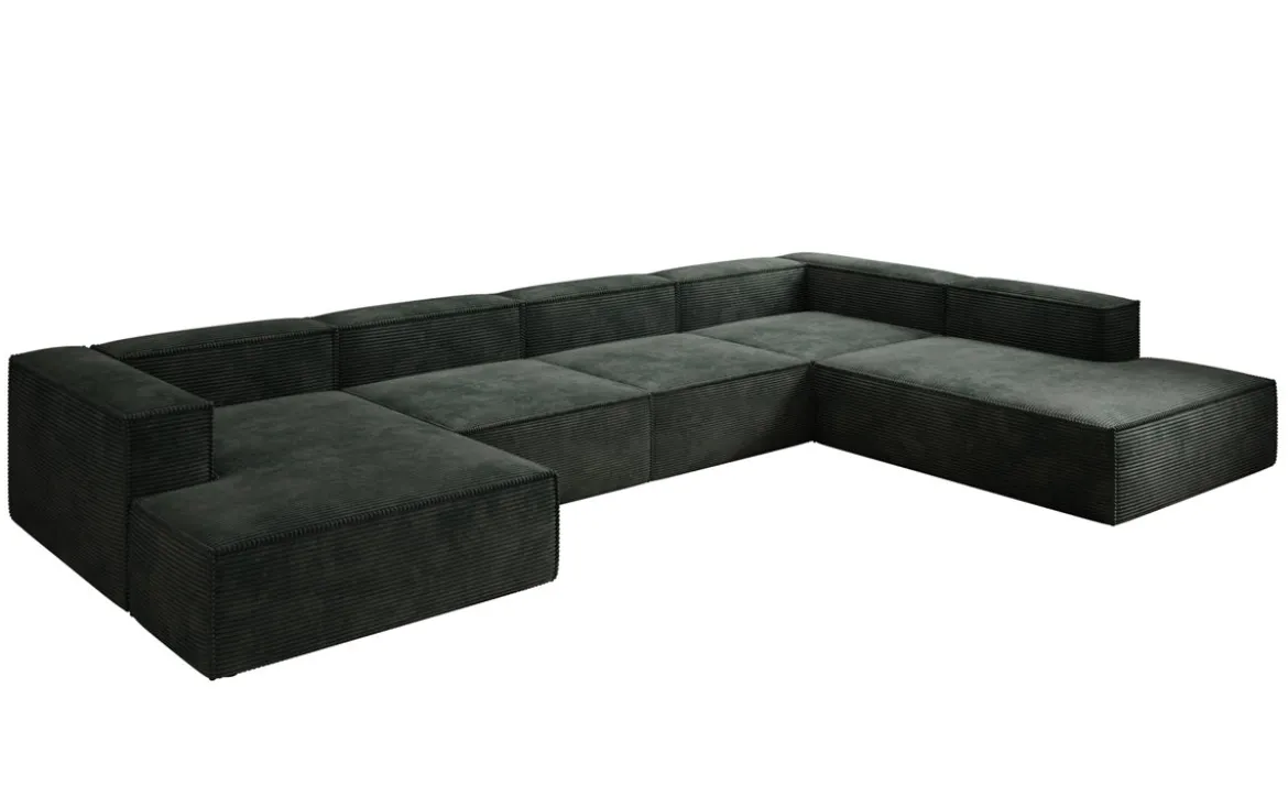 Designer Sofa Lesley U XXL in Cord