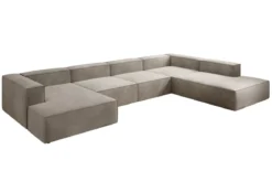 Designer Sofa Lesley U XXL in Samt