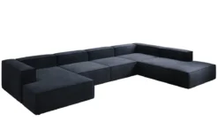 Designer Sofa Lesley U XXL in Samt