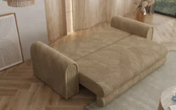 Designer Sofa Lil Buddy 3 Sitzer mit Schlaffunktion und Stauraum in Breitcord