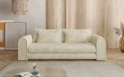 Designer Sofa Lil Buddy 3 Sitzer mit Schlaffunktion und Stauraum in Breitcord