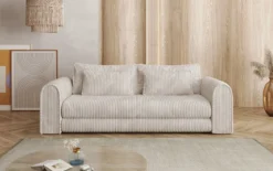 Designer Sofa Lil Buddy 3 Sitzer mit Schlaffunktion und Stauraum in Breitcord