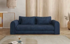 Designer Sofa Lil Buddy 3 Sitzer mit Schlaffunktion und Stauraum in Breitcord
