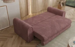 Designer Sofa Lil Buddy 3 Sitzer mit Schlaffunktion und Stauraum in Breitcord