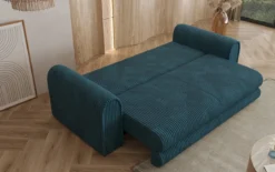 Designer Sofa Lil Buddy 3 Sitzer mit Schlaffunktion und Stauraum in Breitcord