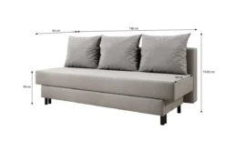 Designer Sofa Lino mit Schlaffunktion