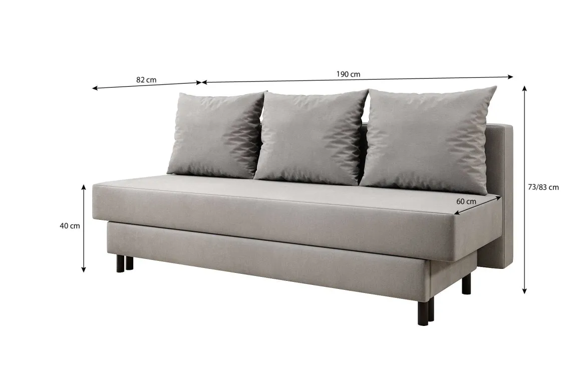 Designer Sofa Lino mit Schlaffunktion