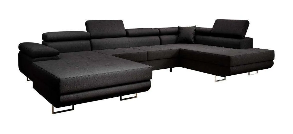 Designer Sofa Matera mit Schlaf- und Klappfunktion (Stoff)
