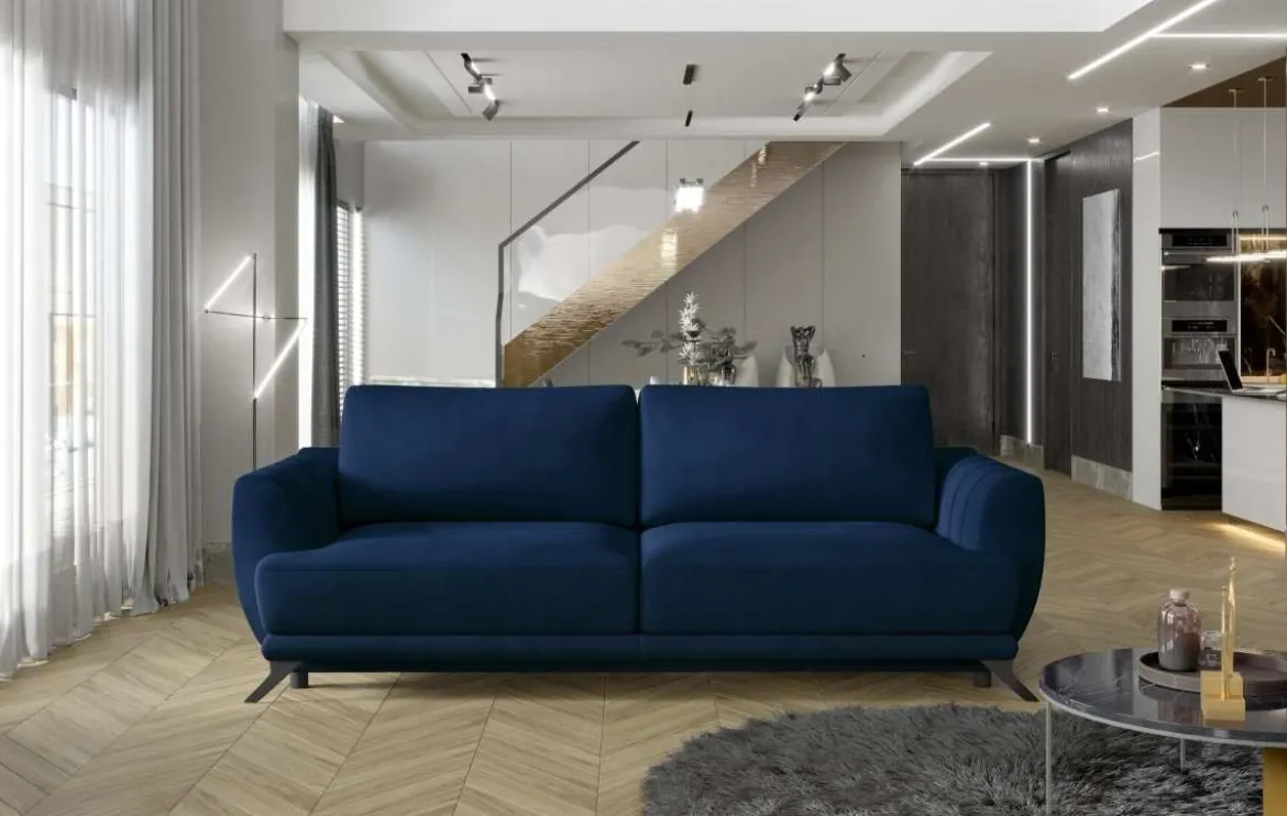 Designer Sofa Megan mit Schlaffunktion und Stauraum