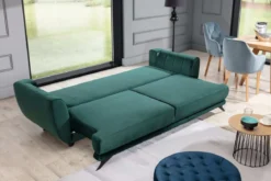 Designer Sofa Megan mit Schlaffunktion und Stauraum