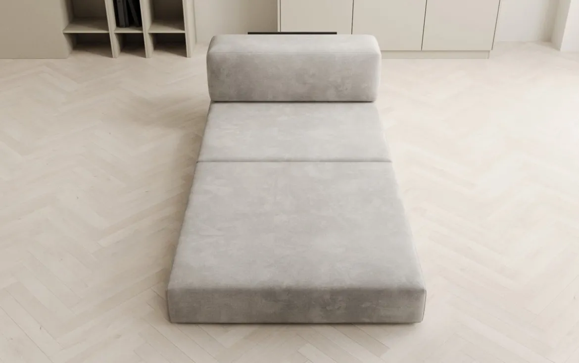 Designer Sofa Mittelmodul Lazy in Samt