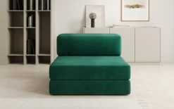 Designer Sofa Mittelmodul Lazy in Samt