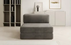 Designer Sofa Mittelmodul Lazy in Samt