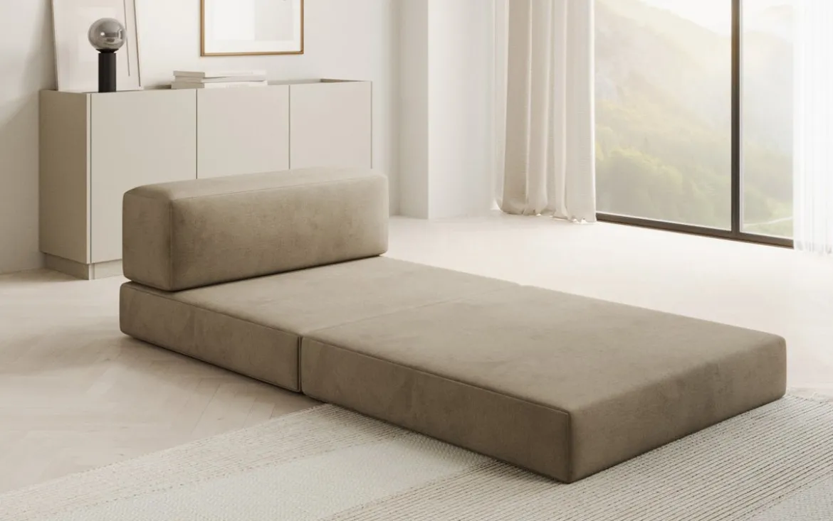 Designer Sofa Mittelmodul Lazy in Samt