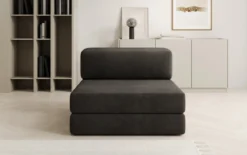 Designer Sofa Mittelmodul Lazy in Samt