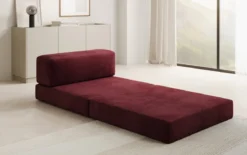 Designer Sofa Mittelmodul Lazy in Samt