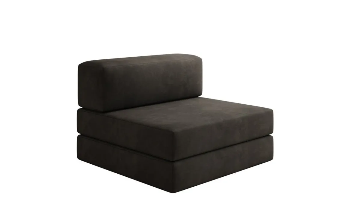 Designer Sofa Mittelmodul Lazy in Samt