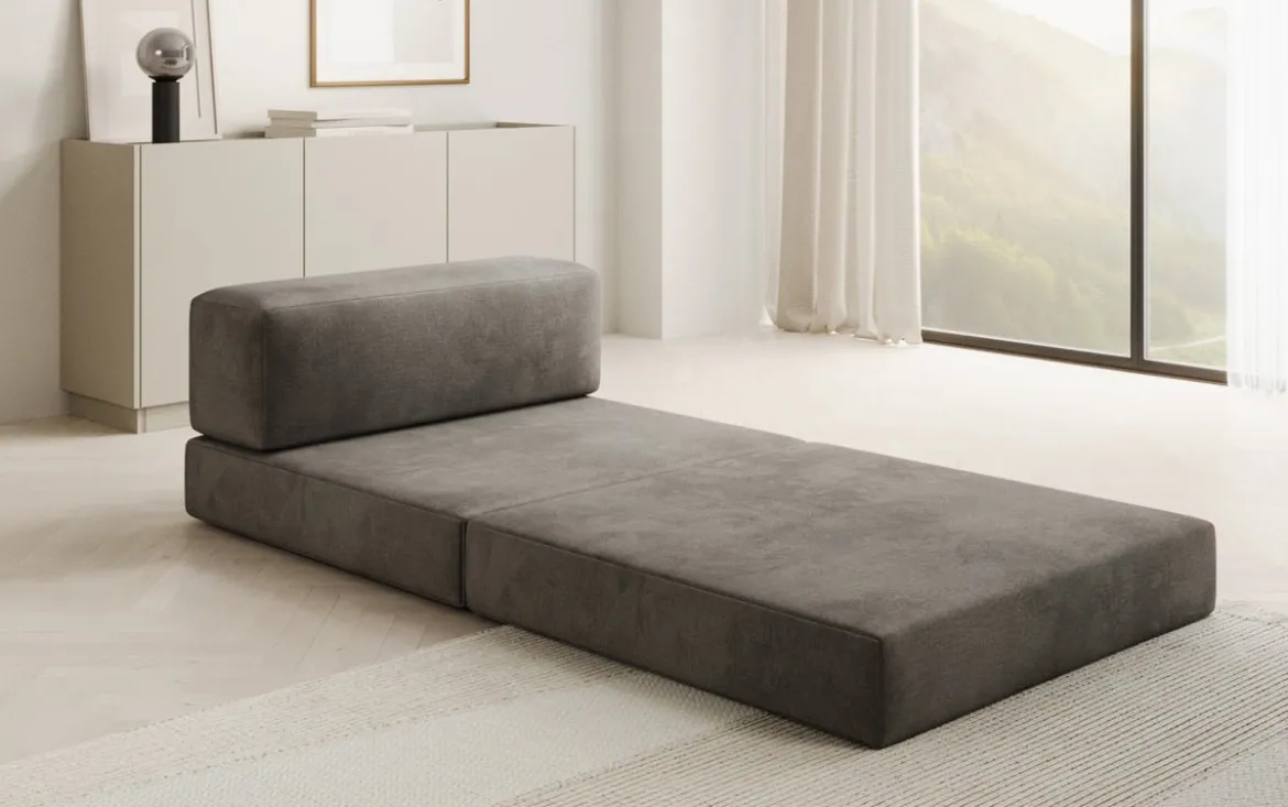 Designer Sofa Mittelmodul Lazy in Samt