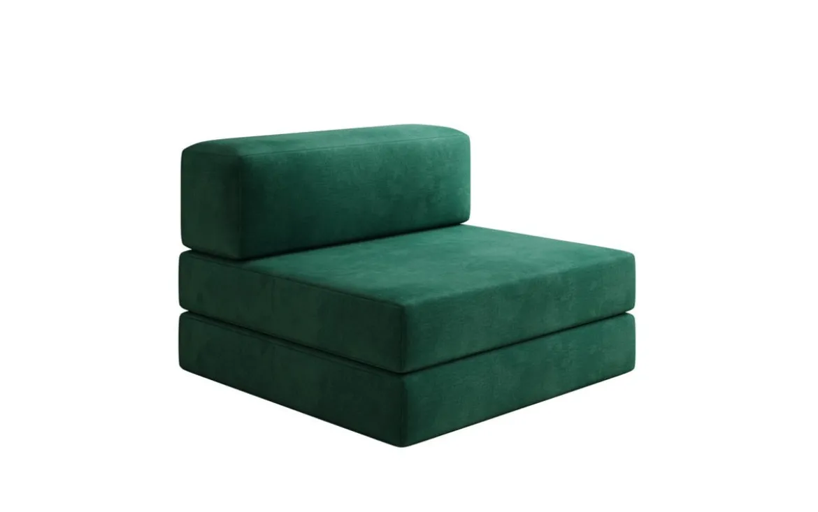 Designer Sofa Mittelmodul Lazy in Samt