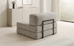 Designer Sofa Mittelmodul Lazy in Samt