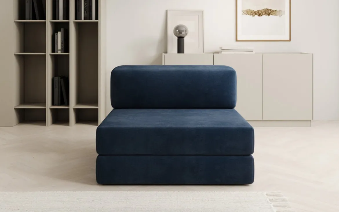 Designer Sofa Mittelmodul Lazy in Samt