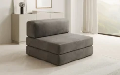 Designer Sofa Mittelmodul Lazy in Samt