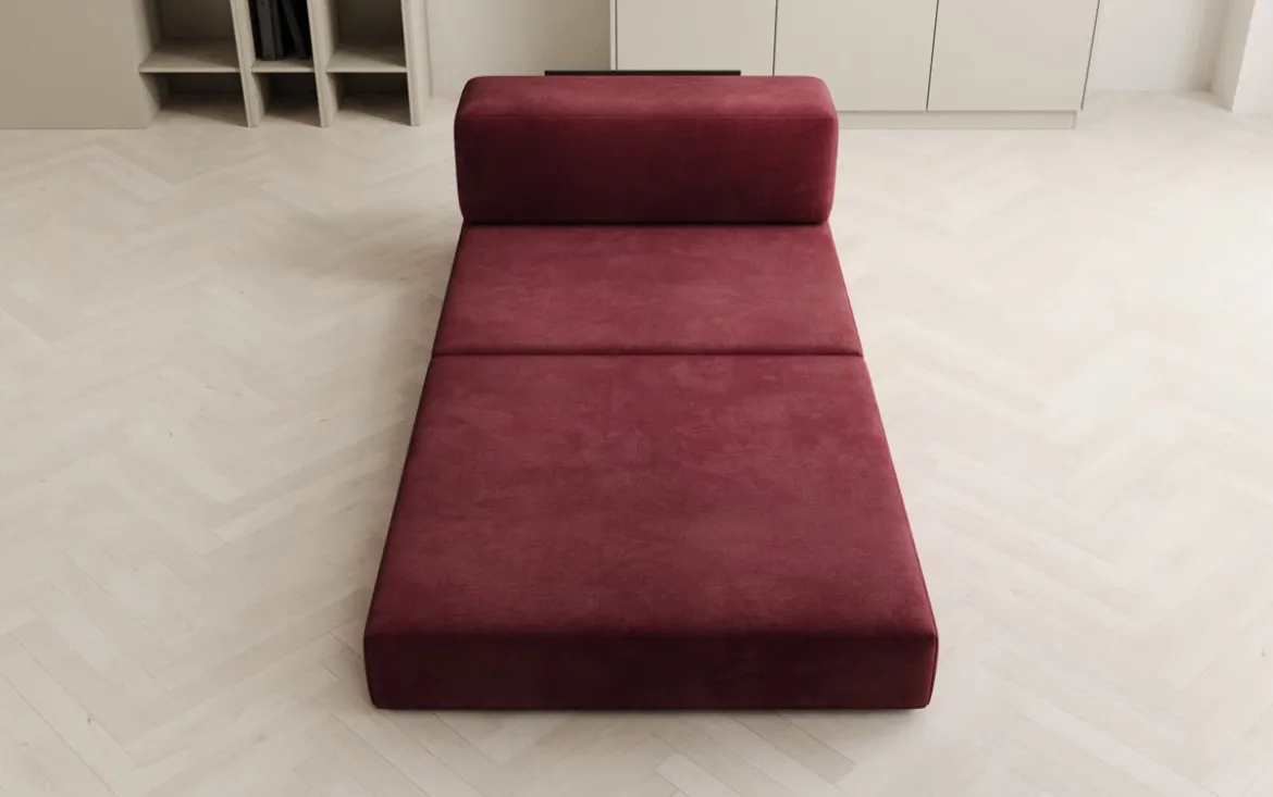 Designer Sofa Mittelmodul Lazy in Samt