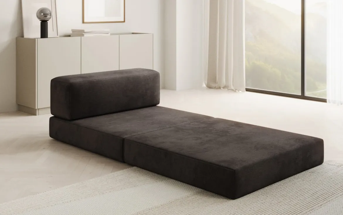 Designer Sofa Mittelmodul Lazy in Samt