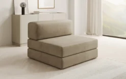Designer Sofa Mittelmodul Lazy in Samt
