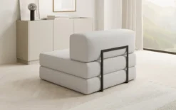 Designer Sofa Mittelmodul Lazy in Bouclé