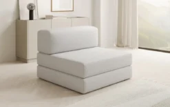 Designer Sofa Mittelmodul Lazy in Bouclé