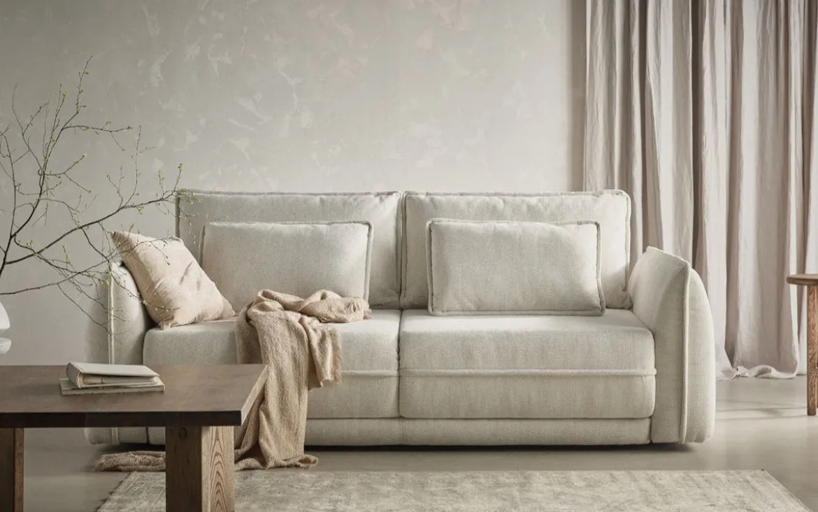 Designer Sofa Mojave mit Schlaffunktion und Bettkasten