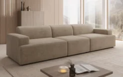Designer Sofa Monza 3 Sitzer XXL in Samt