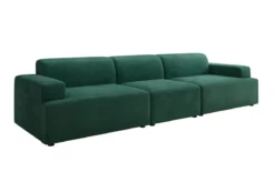 Designer Sofa Monza 3 Sitzer XXL in Samt