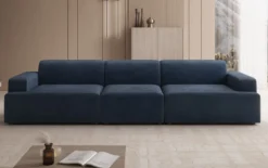 Designer Sofa Monza 3 Sitzer XXL in Samt
