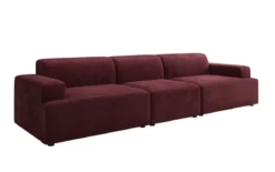 Designer Sofa Monza 3 Sitzer XXL in Samt