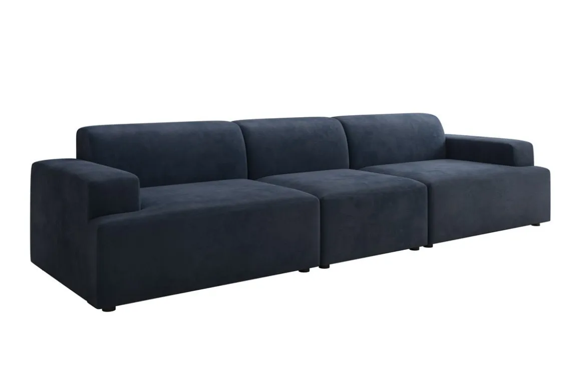 Designer Sofa Monza 3 Sitzer XXL in Samt