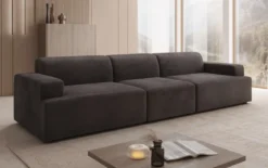 Designer Sofa Monza 3 Sitzer XXL in Samt
