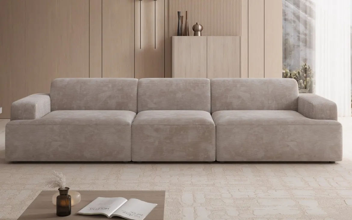 Designer Sofa Monza 3 Sitzer XXL in Cord