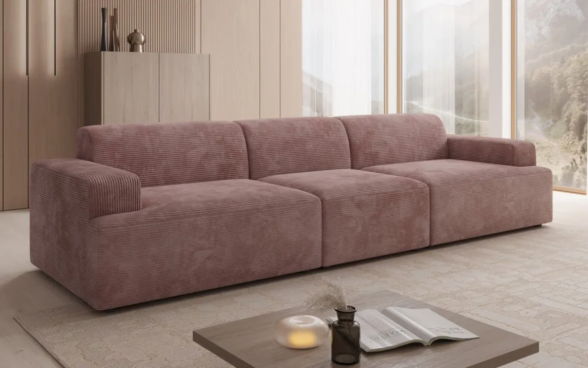 Designer Sofa Monza 3 Sitzer XXL in Cord