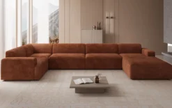 Designer Sofa Monza U XXL in Cord