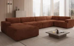 Designer Sofa Monza U XXL in Cord