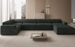 Designer Sofa Monza U XXL in Cord